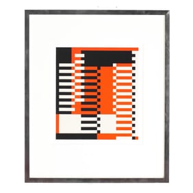 Josef Albers "Pillars" MMA Color Screenprint