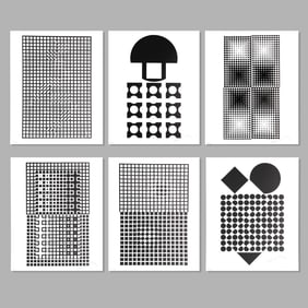 Victor Vasarely Corpusculaires Signed Screenprints