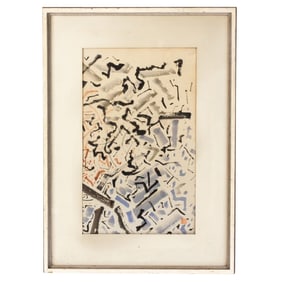 Fay Chong (WA) "Calligraphic Lines" Watercolor