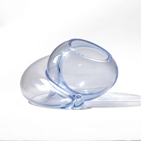 John Bingham Biomorphic Glass Sculpture Vase 1989