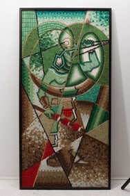 Large Genaro Alvarez Mid Century Mosaic Panel