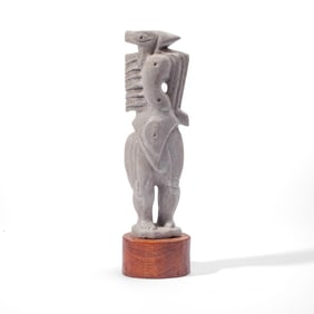 James Akins Cubist Figural Ceramic Sculpture