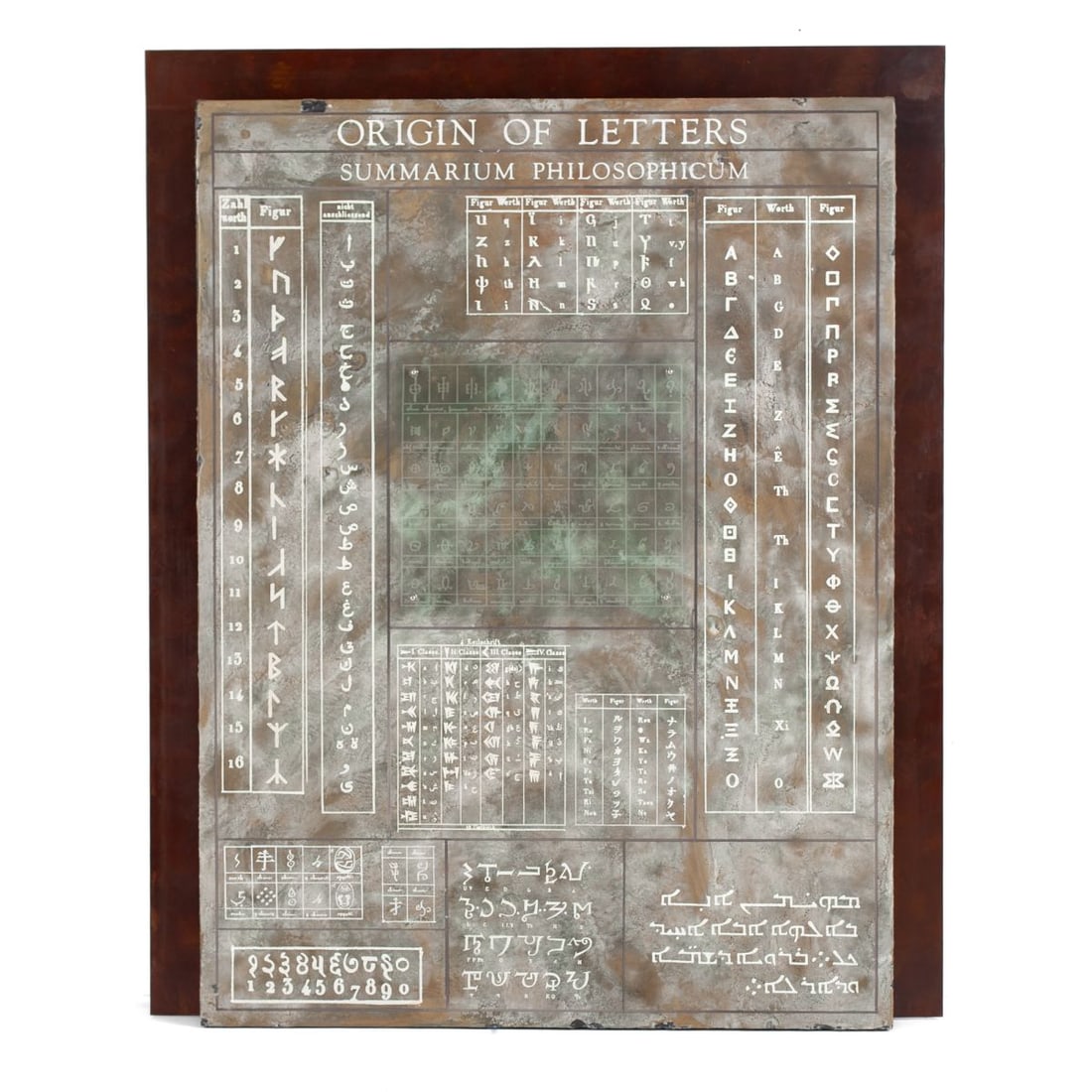 Dennis Evans (WA) "Origin of Letters" Mixed Media (1 of 7)