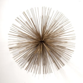 Sea Urchin / Pom-Pom Brass Metal Sculpture
