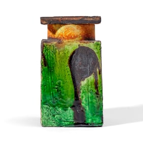 Ivo De Santis for Gli Etruschi Faience Lidded Jar