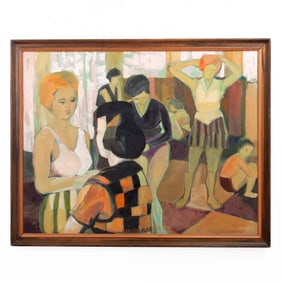 Louise Stoddard Rice (1919-2004 WA) Oil Painting