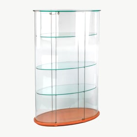 Palladio Uno Glass Display Cabinet by Fiam Italia