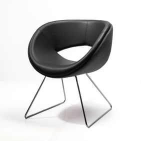 Jack Cartwright Mod Style Leather Chair