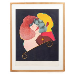 Richard Lindner "The Kiss" Color Lithograph