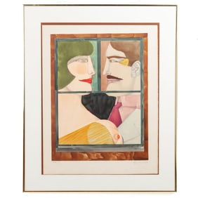 Richard Lindner "Washington Holiday" Lithograph