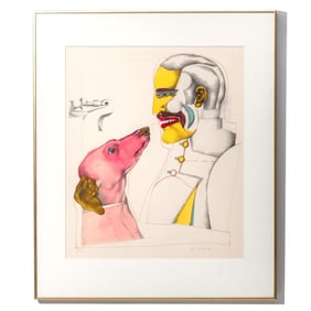 Richard Lindner "Man's Best Friend" Lithograph