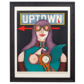 Richard Lindner "Uptown" Color Lithograph