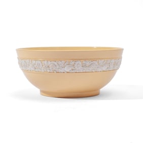 Wedgwood Smear Glaze Caneware & White Bowl