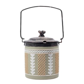Wedgwood Tricolor Jasperware Jam Pot