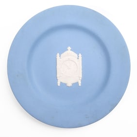 Wedgwood Blue Jasper Marshall Field Clock Plate
