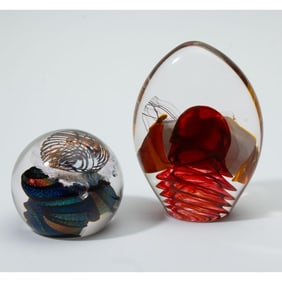 Studio Glass Paperweights Dan Bergsma & Sterno