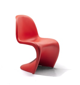 Verner Panton For Vitra Red Panton Chair