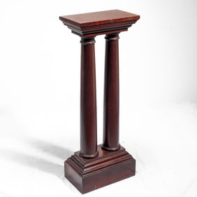 Antique Double Column Sculpture Pedestal