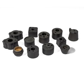 Group Wedgwood / English Black Basalt Inkwells