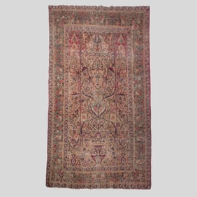 Antique Persian Tehran Vase Rug