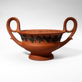Wedgwood Rosso Antico Krater Vase / Bough Pot