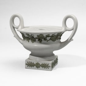 Wedgwood Ivory Jasperware Krater Crocus Pot