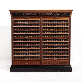 Store Display Spool Cabinet / Carlson Currier Co.