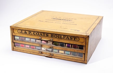 J & P Coats Spool Store Display Cabinet