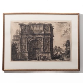 Giovanni Piranesi "Arch of Beneventum" Etching