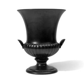 Wedgwood Black Ravenstone Krater Vase