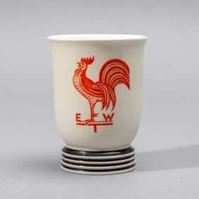 Keith Murray for Wedgwood Rooster Porcelain Cup