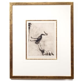 Marc Chagall "Fable" Etching