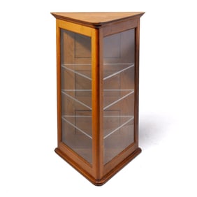 Antique Golden Oak Store Counter Display Cabinet