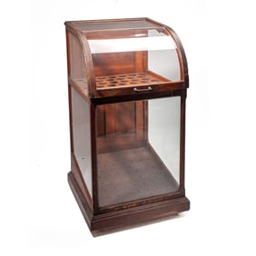 Antique Store Display Cane Case Cabinet
