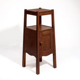Antique Mission Oak Nightstand / Stickley Style