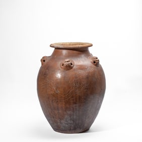 Chinese Amber-Glazed Pottery Martaban Jar