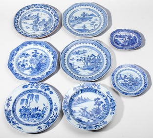 8 Chinese Export Porcelain Dishes / Qianlong