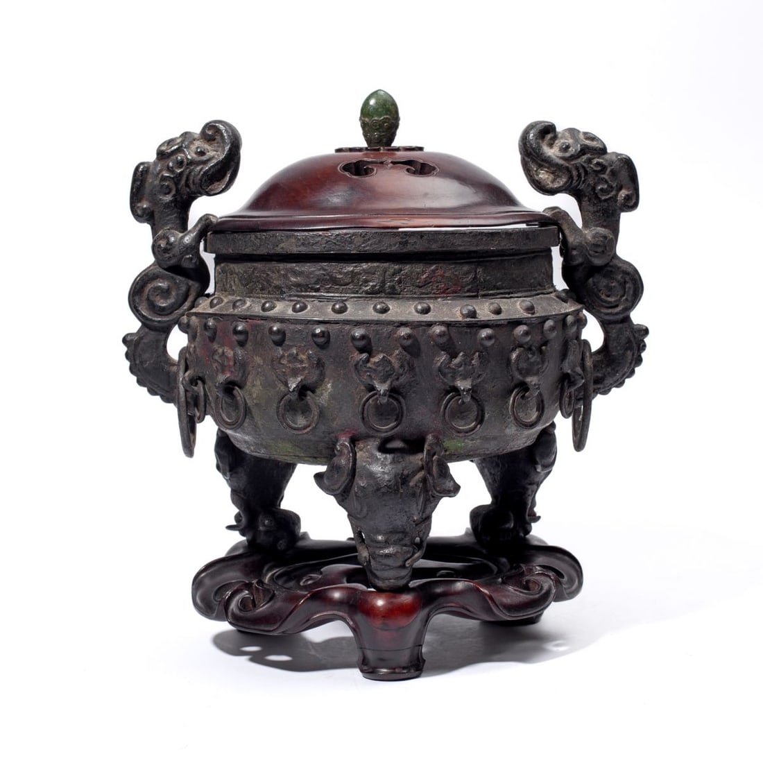 Chinese Bronze Makara Beast Incense Burner (1 of 9)