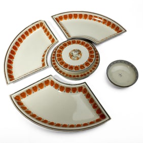 Wedgwood Creamware Etruscan Partial Service