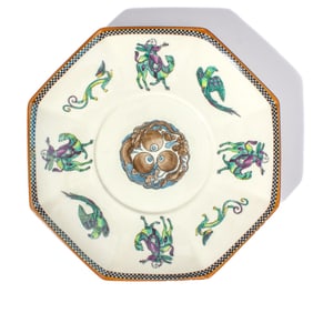 Wedgwood Creamware Oriental / Exotic Motifs Plate