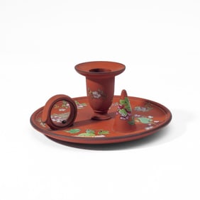 Wedgwood Terracotta Capriware Chamberstick