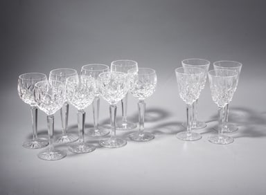 Waterford LISMORE Hock & Tall Wine Glasses