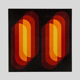Wendell Brazeau (WA) ''Orange-Red-Yellow'' Acrylic