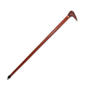 Carved Wood Pitcairn Islands Walking Cane
