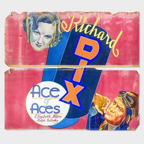 1933 "Ace of Aces" Movie Poster Richard Dix