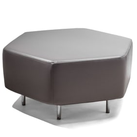 VINTAGE 1960'S HARVEY PROBBER HEXAGONAL OTTOMAN