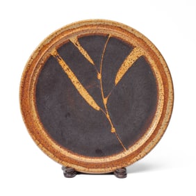 David Shaner Art Pottery Stoneware "Branch" Dish