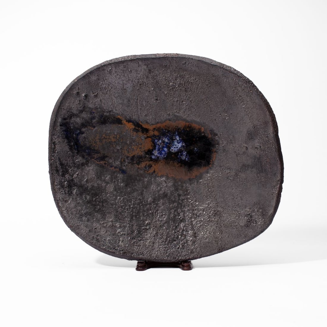 Ole Bjorn Kruger Meteoric Glaze Stoneware Dish (1 of 5)