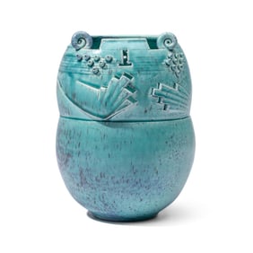 Carol McFarlan Sculpted Studio Art Pottery Vase