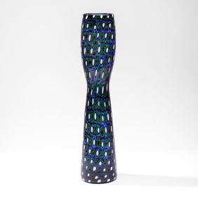 Lynn Everett Read Murrine Art Glass Vase